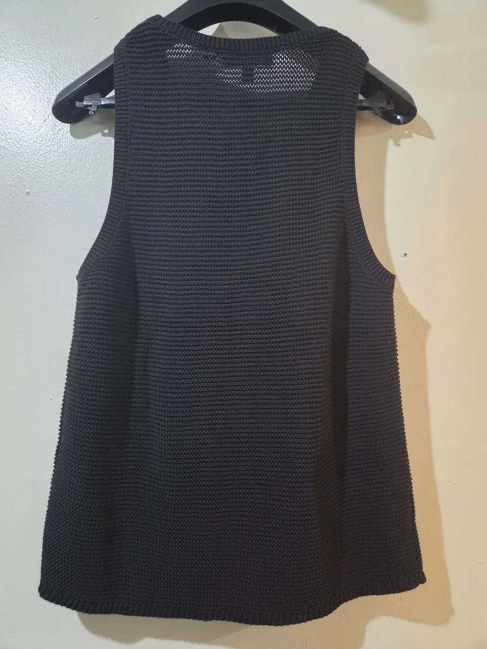 Banana Republic Men's Black Cotton Knit Sweater Tank Size Small